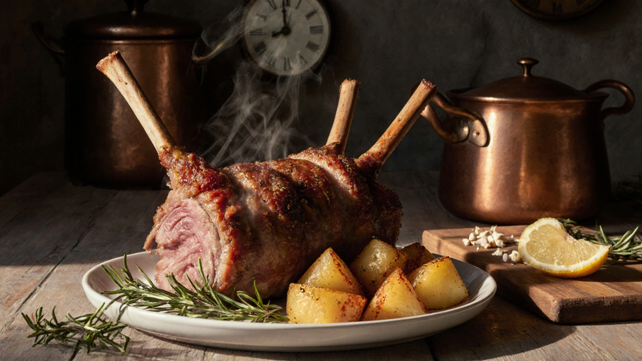 Zapečená římská pařátka s bramborami a tymiánem.