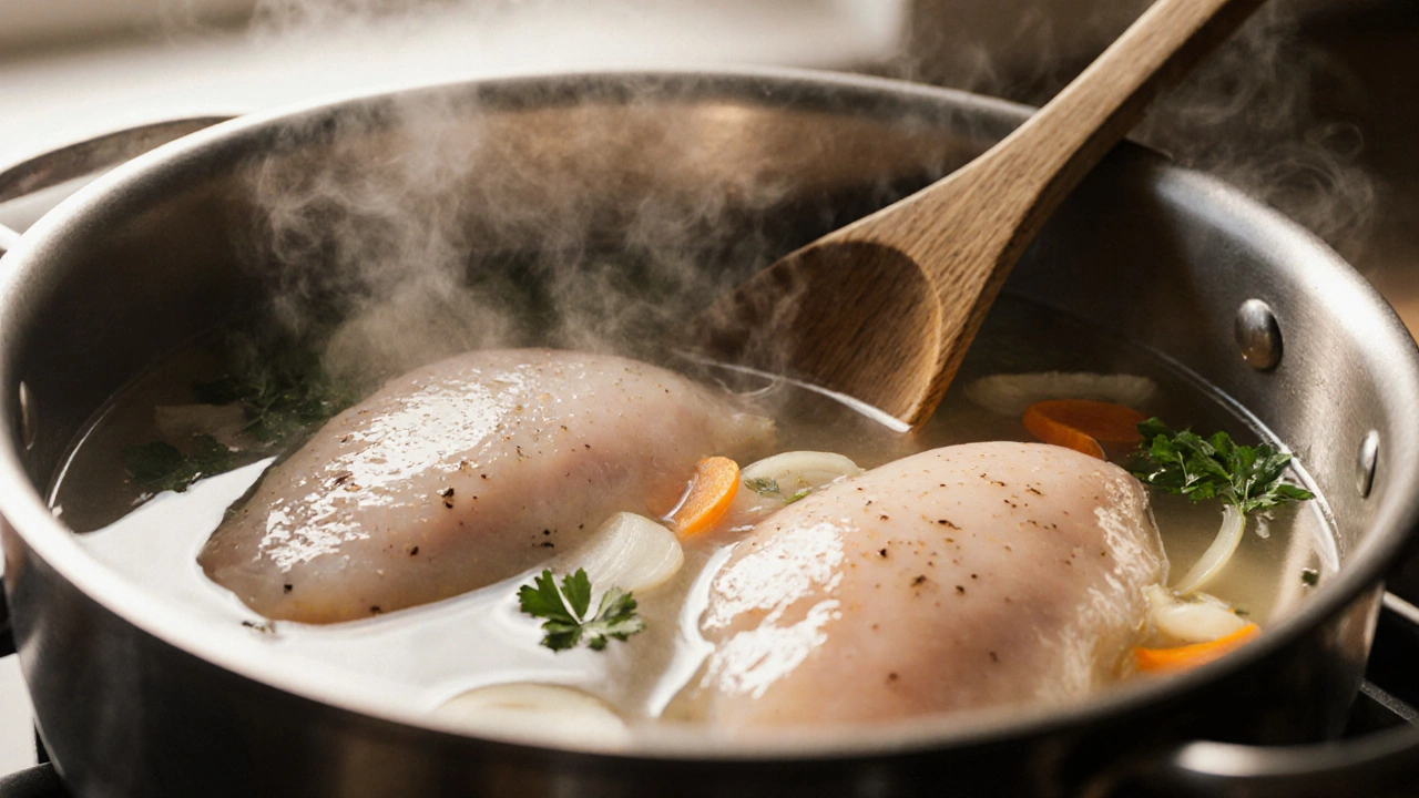 Jak dlouho vařit kuřecí maso ve vodě: přesné časy pro prsa, stehna a celé kuře