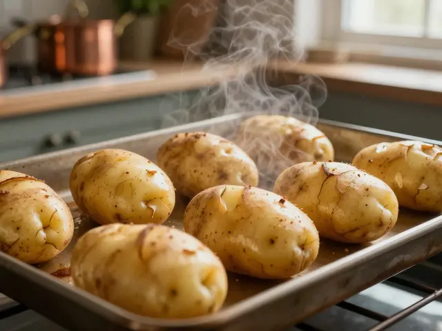 Jak dlouho se dělají brambory v troubě: přesný čas podle velikosti a druhu